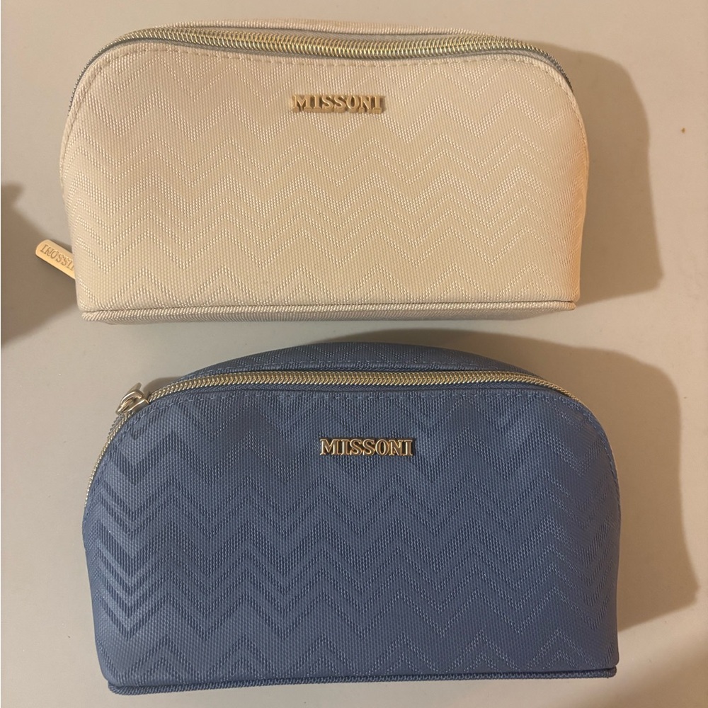 (4) Set Missoni Travel Cosmetic Bag - NEW